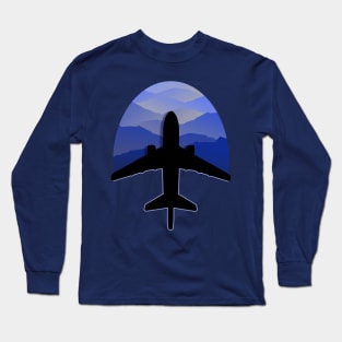 AIRPLANE TOP VIEW Long Sleeve T-Shirt